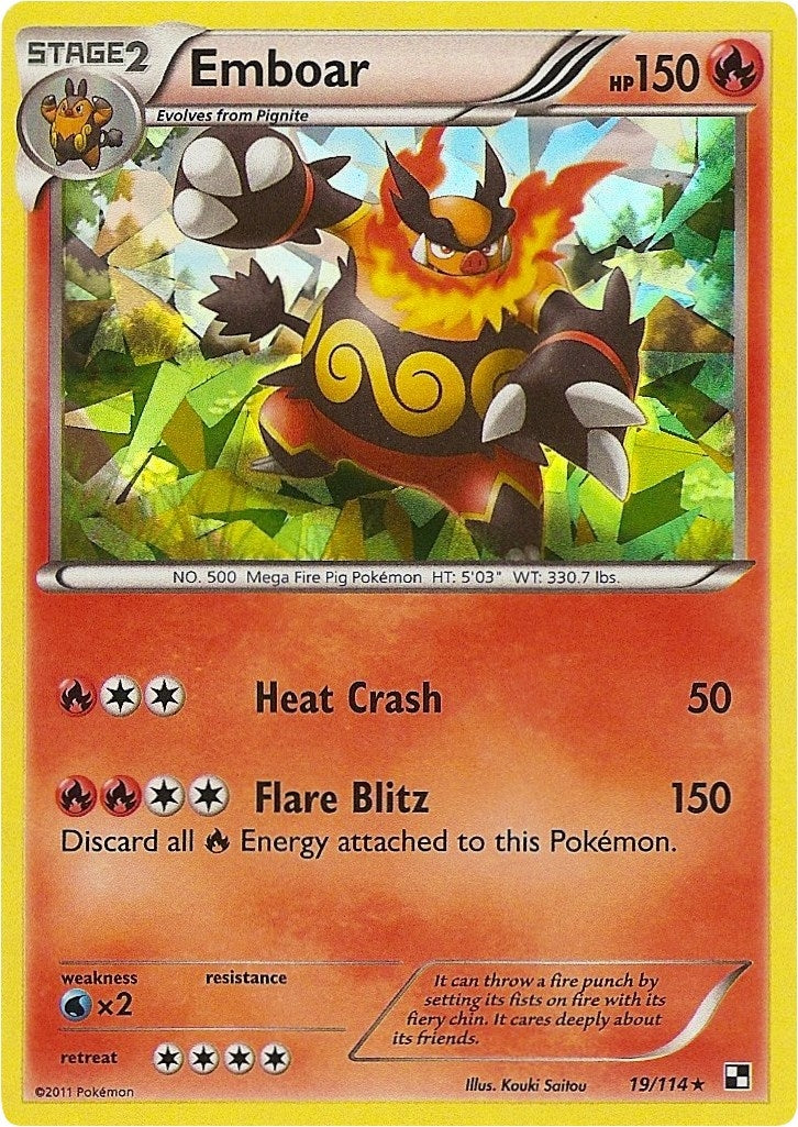 Image for Emboar - 19/114 (Cracked Ice Holo) (019/114) (Deck Exclusives) (PR) - Pokemon