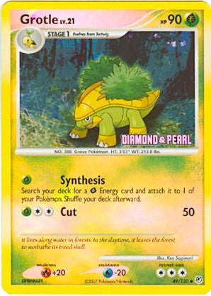 Image for Grotle - 49/130 [Diamond & Pearl] (049/130) (Burger King Promos) (BKP) - Pokemon