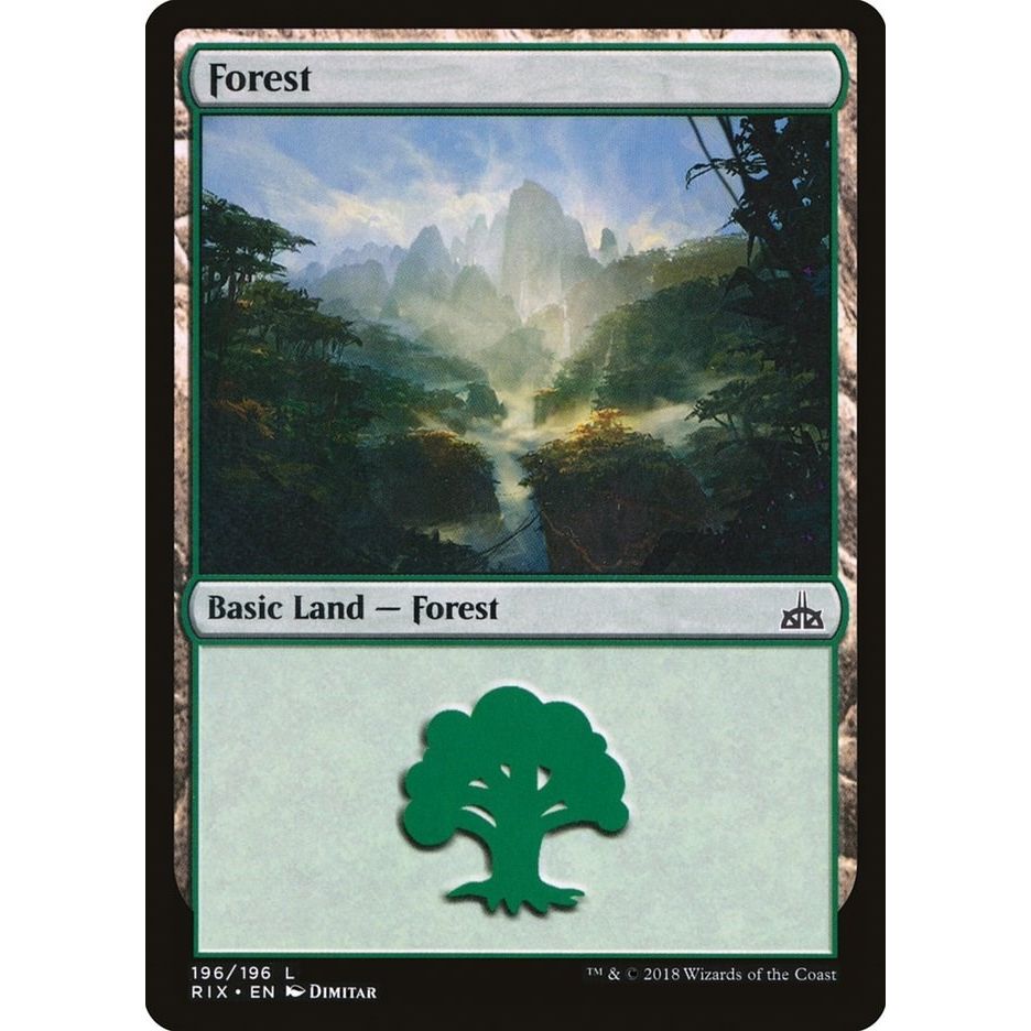 Forest (196) (Rivals of Ixalan) - PokeBox USA