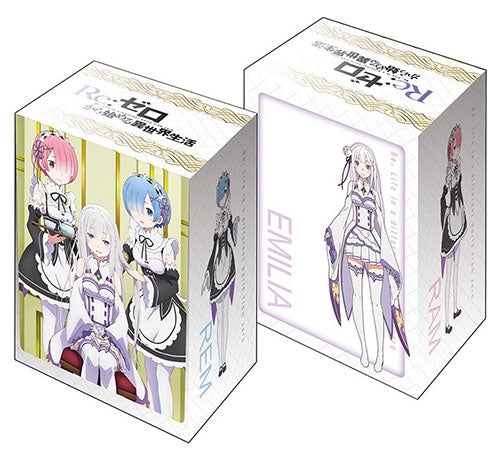 Image for Bushiroad Deck Holder Collection V2 Vol.92: Re:ZERO - Emilia & Ram & Rem - Deck Boxes