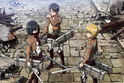 Image for Bushiroad Rubber Mat Collection Vol.99: Attack on Titan - Eren & Mikasa & Armin - Playmats