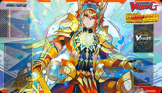 Image for Cardfight!! Vanguard Sneak Preview Playmat - Sunrise Ray Radiant Sword, Gurguit - Playmats