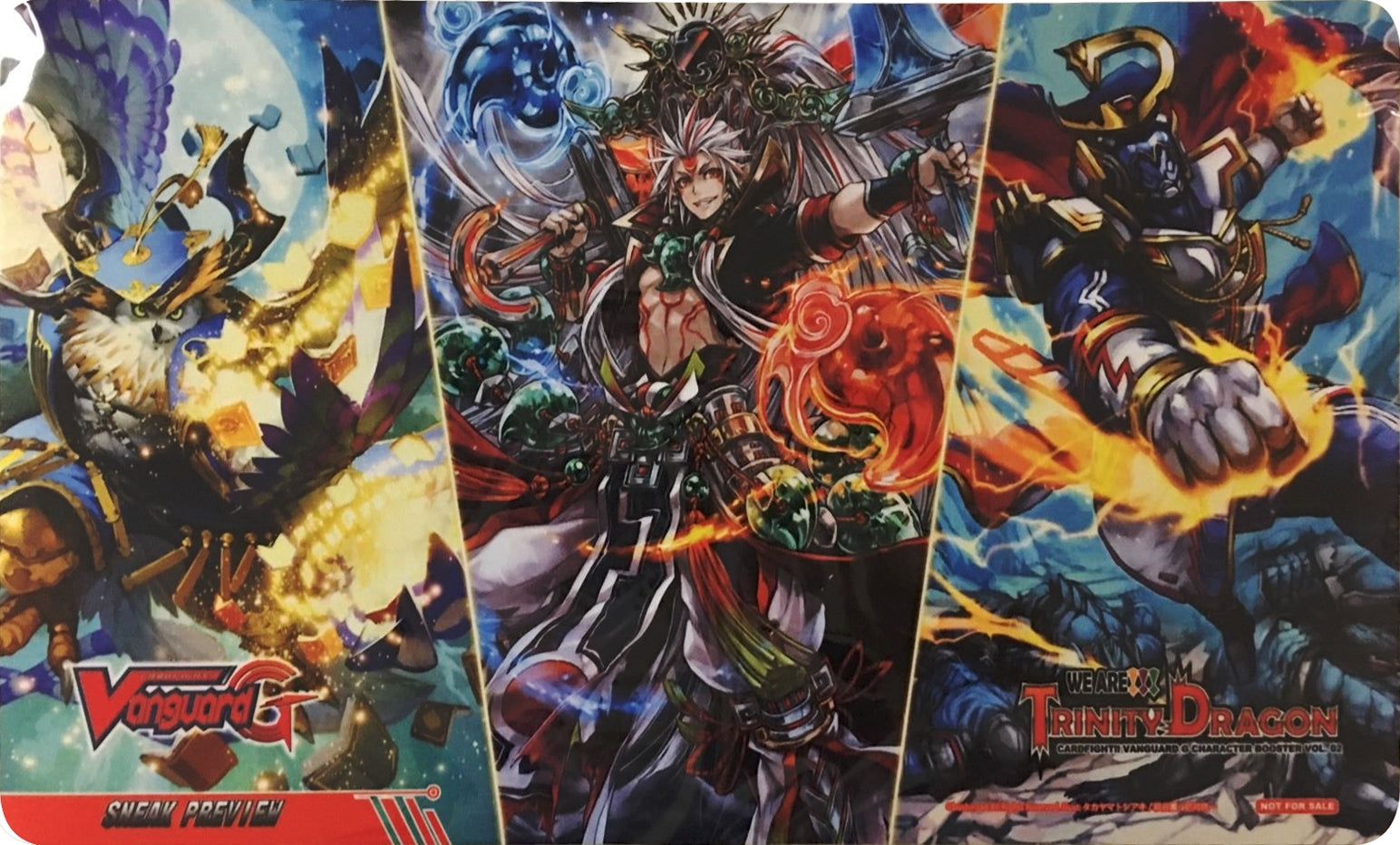Image for Cardfight!! Vanguard Sneak Preview Playmat: G-CHB02 WE ARE!!! TRINITY DRAGON - Playmats