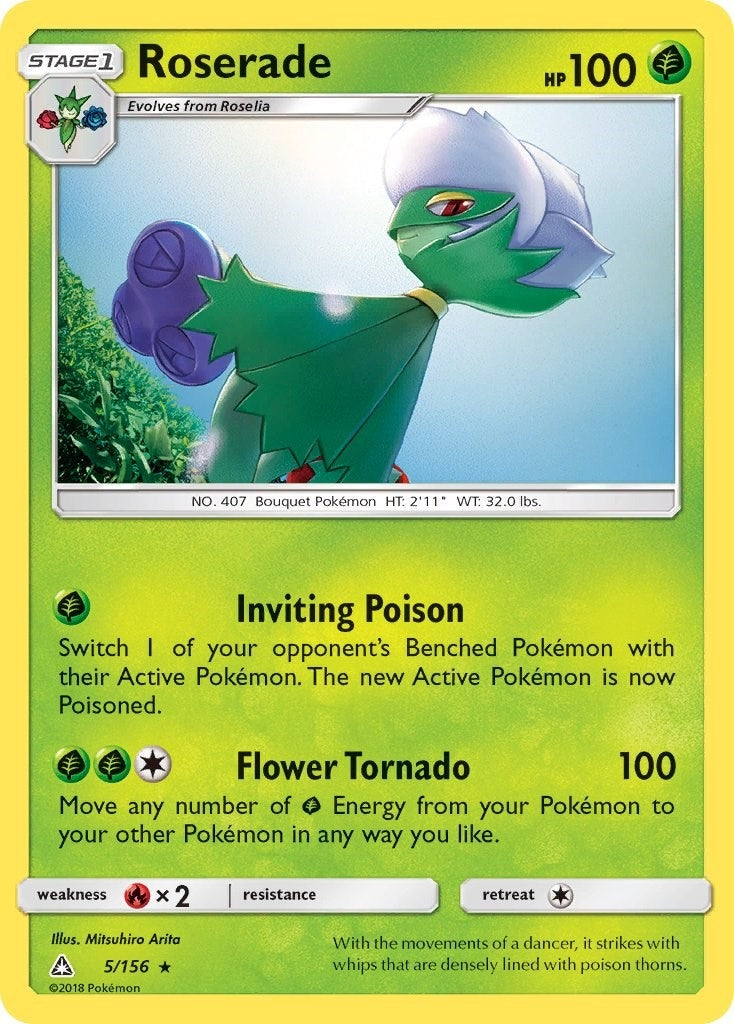 Image for Roserade (5/156) (SM - Ultra Prism) (SM05) - Pokemon