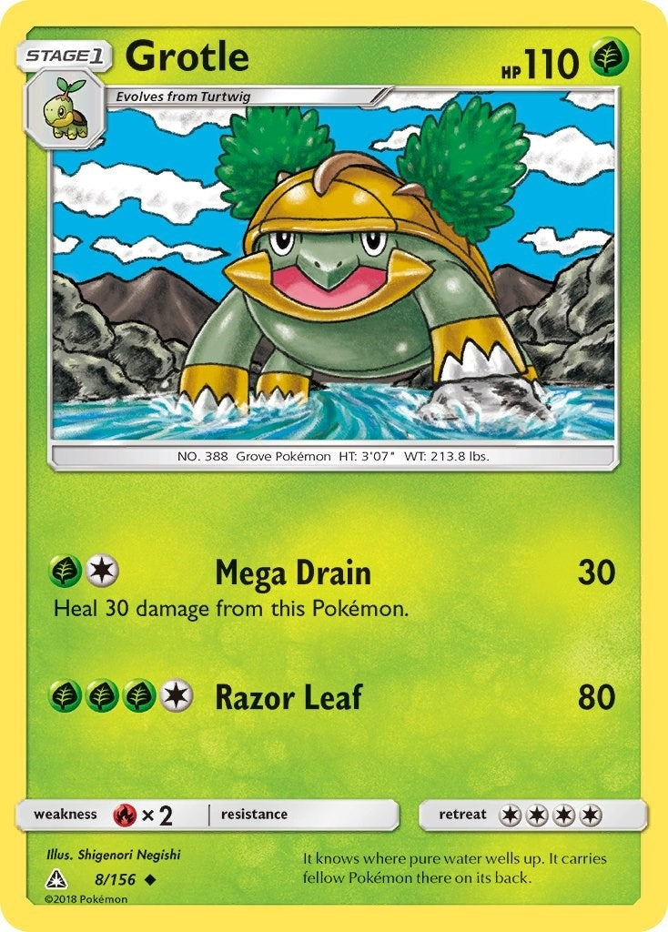 Image for Grotle (8/156) (SM - Ultra Prism) (SM05) - Pokemon