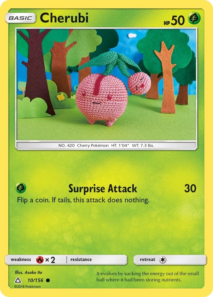Image for Cherubi (10/156) (SM - Ultra Prism) (SM05) - Pokemon
