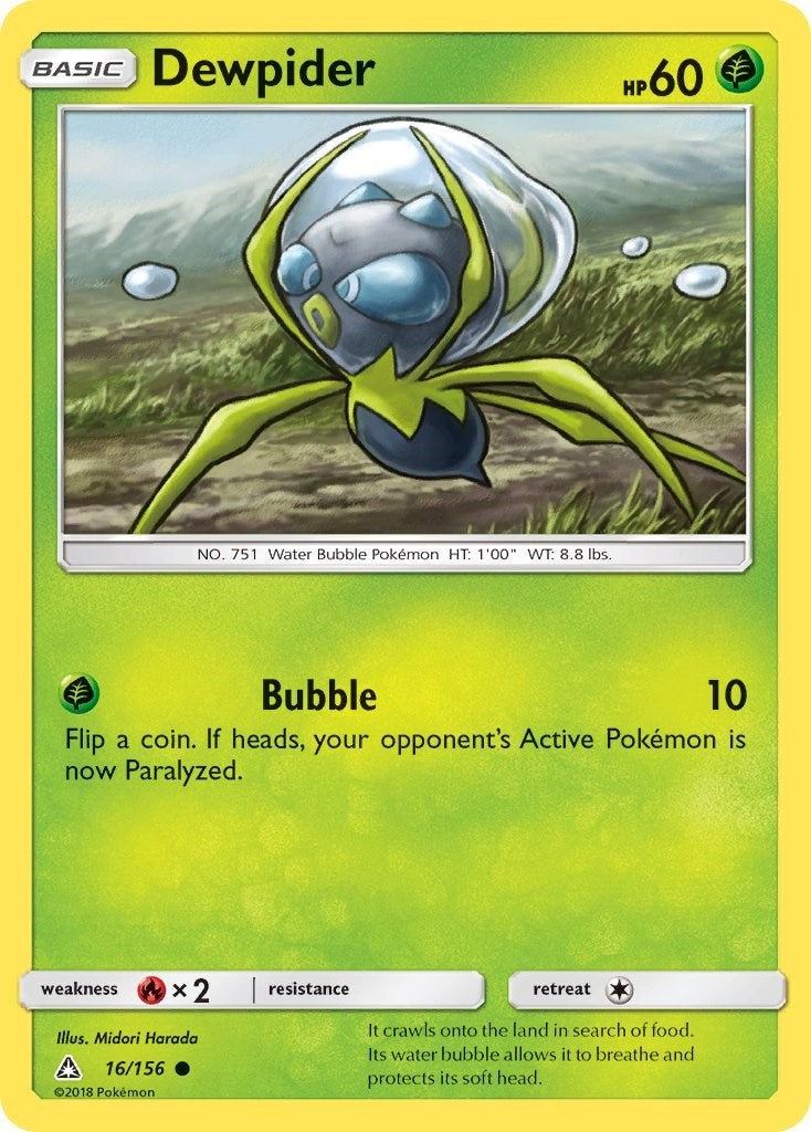 Image for Dewpider (16/156) (SM - Ultra Prism) (SM05) - Pokemon