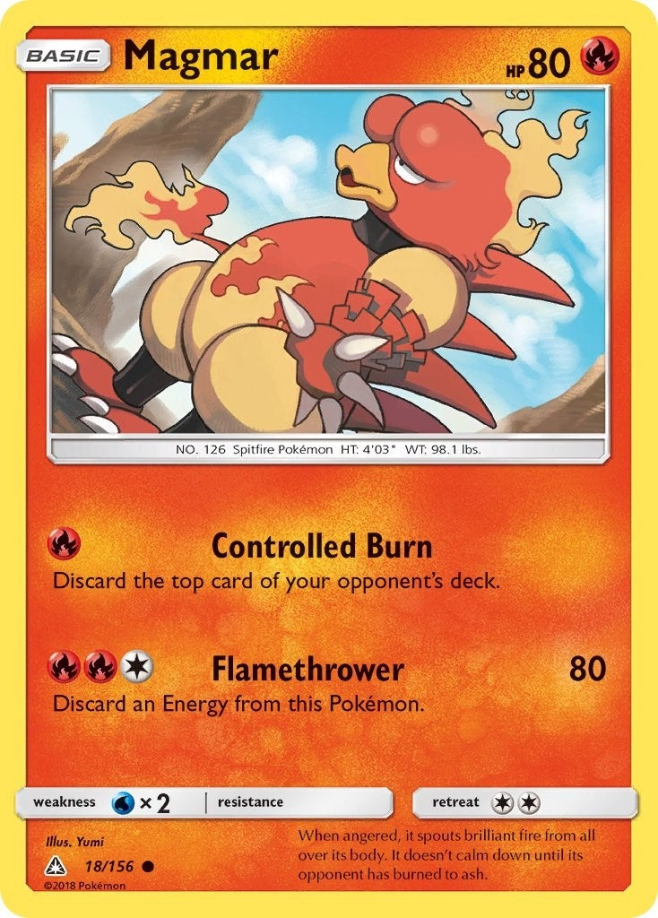 Image for Magmar (18/156) (SM - Ultra Prism) (SM05) - Pokemon