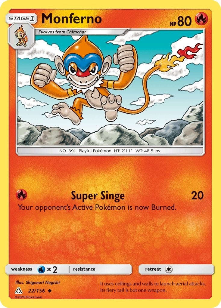 Image for Monferno (22/156) (SM - Ultra Prism) (SM05) - Pokemon