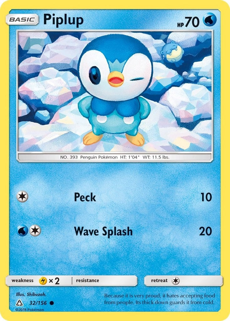 Image for Piplup (32) (32/156) (SM - Ultra Prism) (SM05) - Pokemon