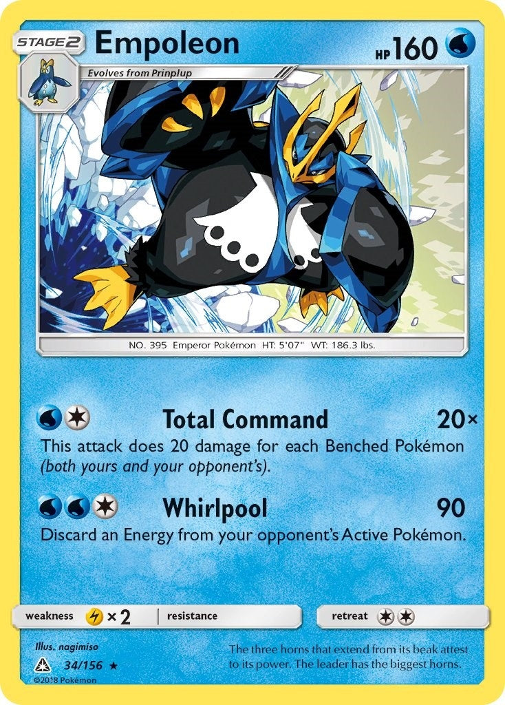 Image for Empoleon (34/156) (SM - Ultra Prism) (SM05) - Pokemon