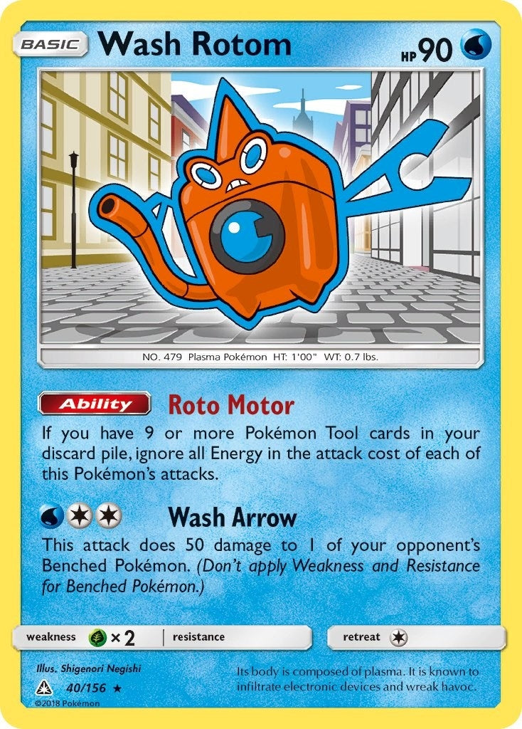 Image for Wash Rotom (40/156) (SM - Ultra Prism) (SM05) - Pokemon