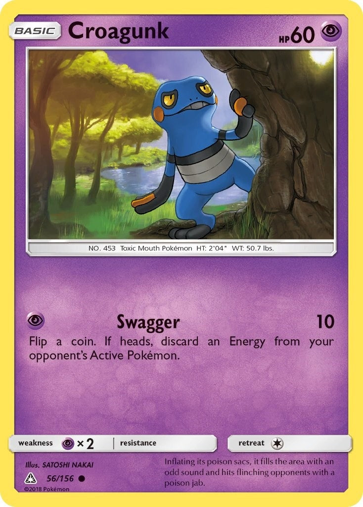Image for Croagunk (56/156) (SM - Ultra Prism) (SM05) - Pokemon