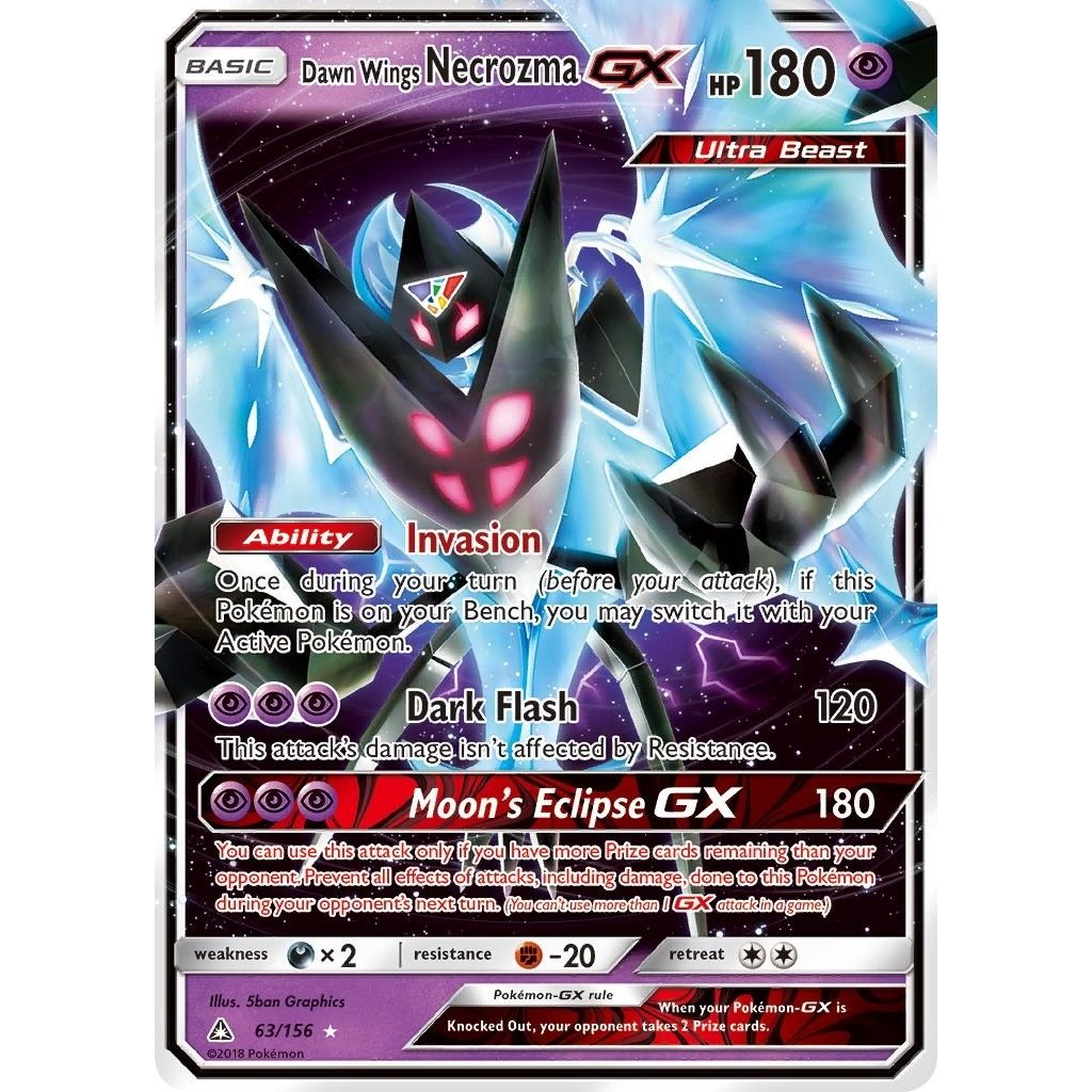 Image for Dawn Wings Necrozma GX (63/156) (SM - Ultra Prism) - Pokemon