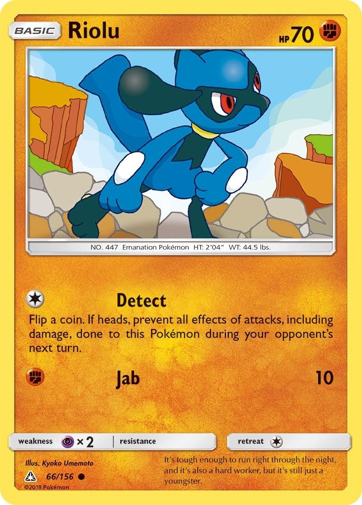 Image for Riolu (66/156) (SM - Ultra Prism) (SM05) - Pokemon