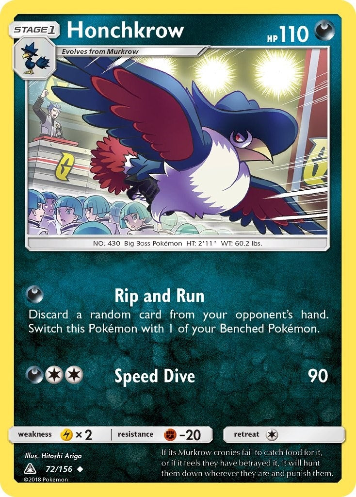 Image for Honchkrow (72/156) (SM - Ultra Prism) (SM05) - Pokemon