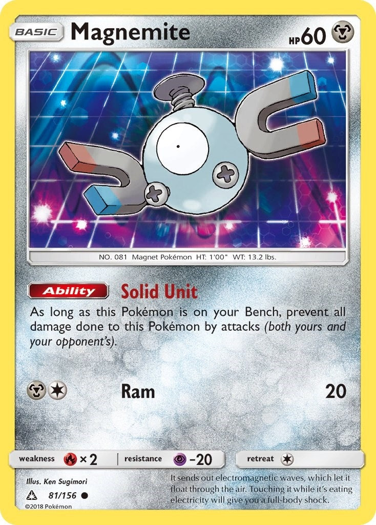 Image for Magnemite (81) (81/156) (SM - Ultra Prism) (SM05) - Pokemon