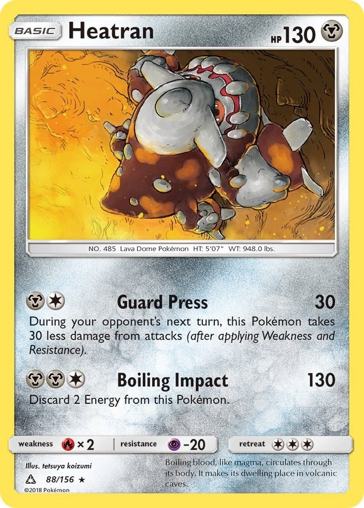 Image for Heatran (88/156) (SM - Ultra Prism) (SM05) - Pokemon