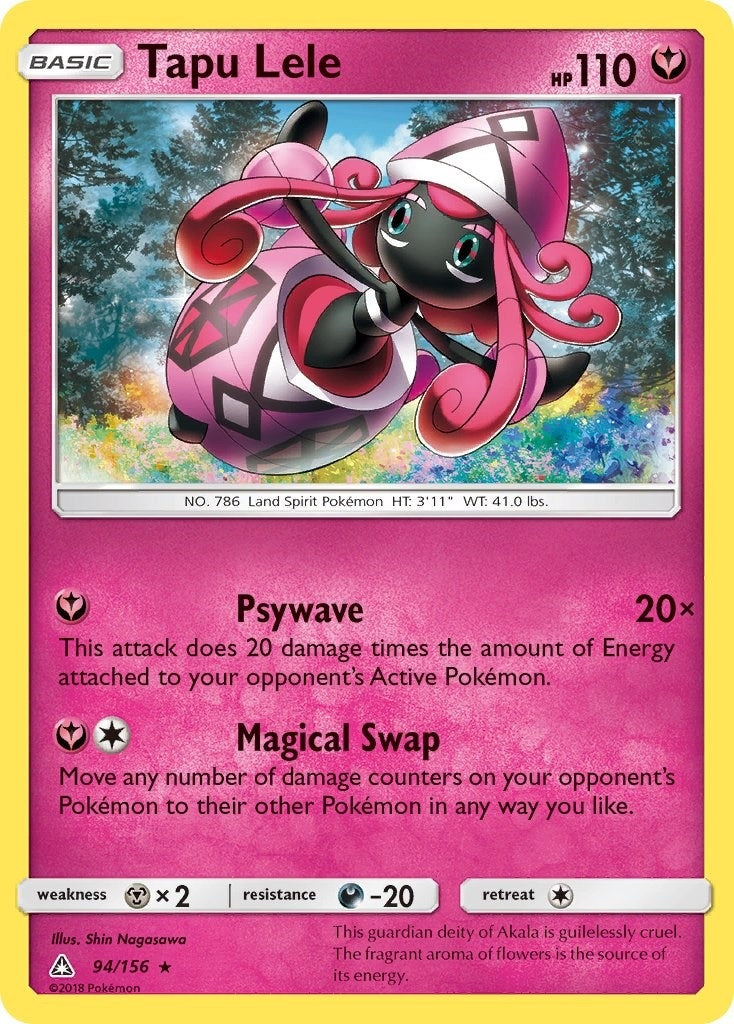 Image for Tapu Lele (94/156) (SM - Ultra Prism) (SM05) - Pokemon