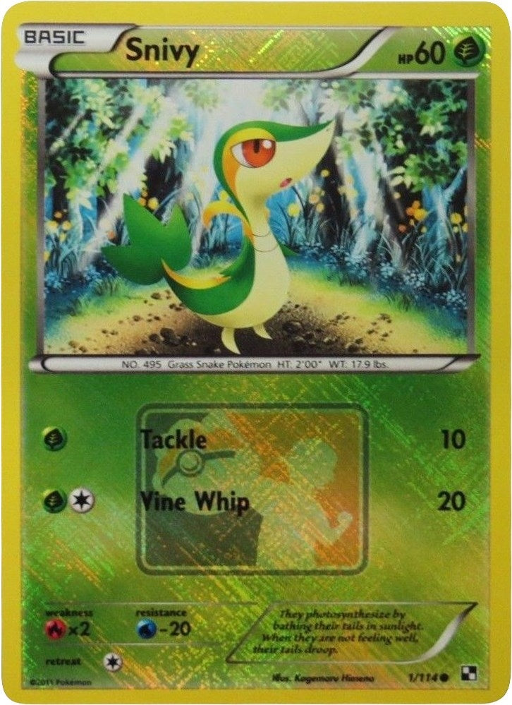 Image for Snivy - 1/114 (League Promo) (001/114) (League & Championship Cards) (PR) - Pokemon