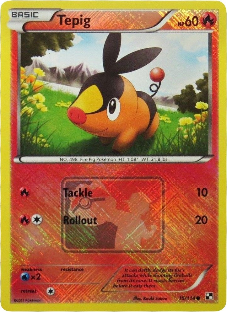 Image for Tepig - 15/114 (League Promo) (015/114) (League & Championship Cards) (PR) - Pokemon