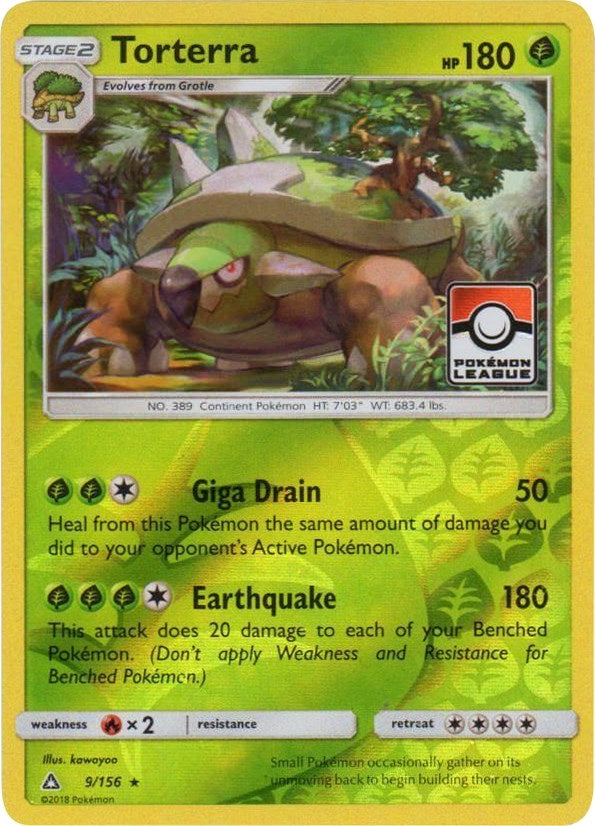 Image for Torterra - 9/156 (Pokemon League) (009/156) (League & Championship Cards) (PR) - Pokemon