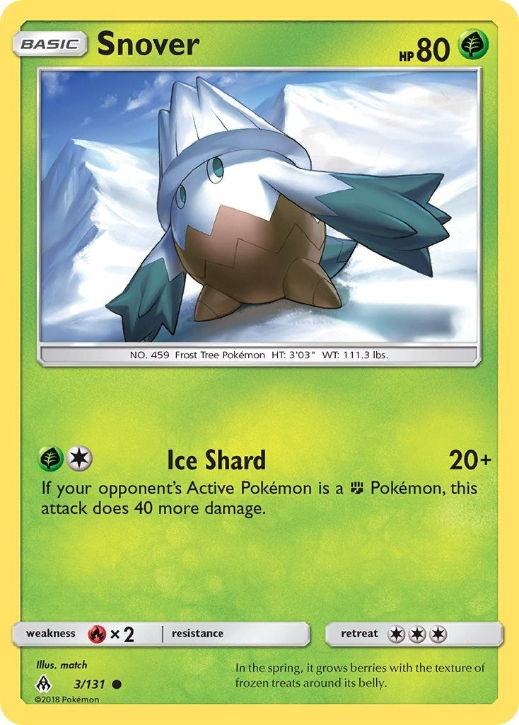 Image for Snover (3/131) (SM - Forbidden Light) (SM06) - Pokemon