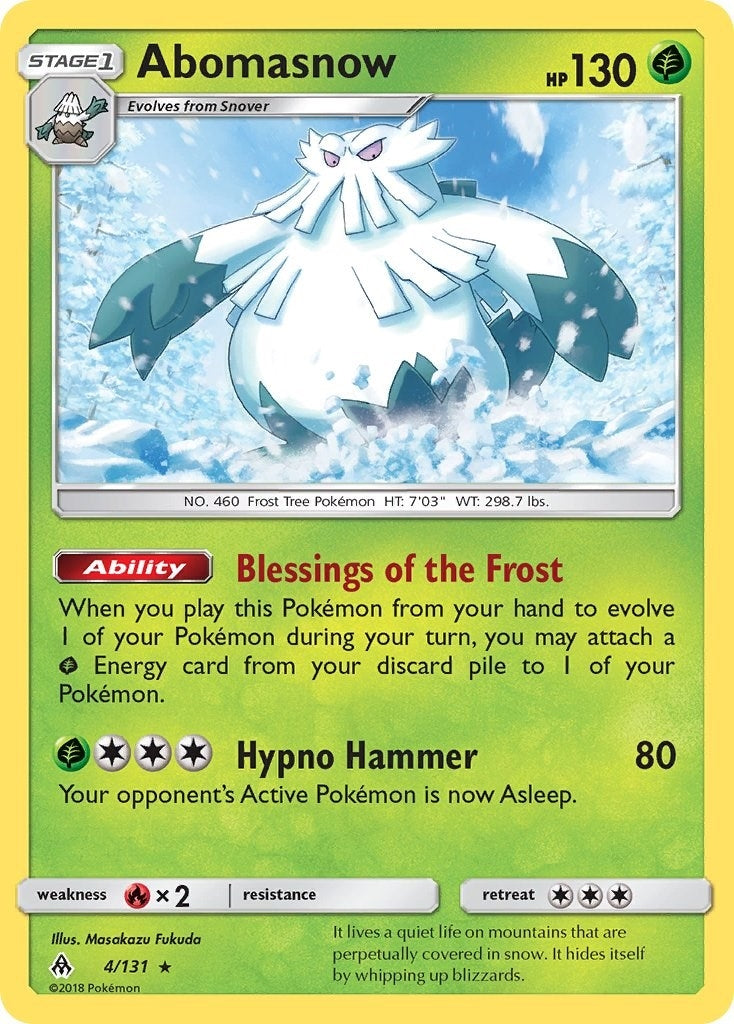 Image for Abomasnow (4/131) (SM - Forbidden Light) (SM06) - Pokemon