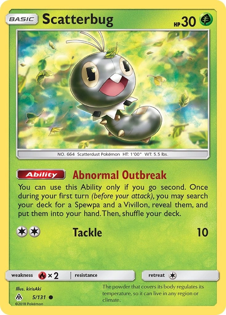 Image for Scatterbug (5) (5/131) (SM - Forbidden Light) (SM06) - Pokemon