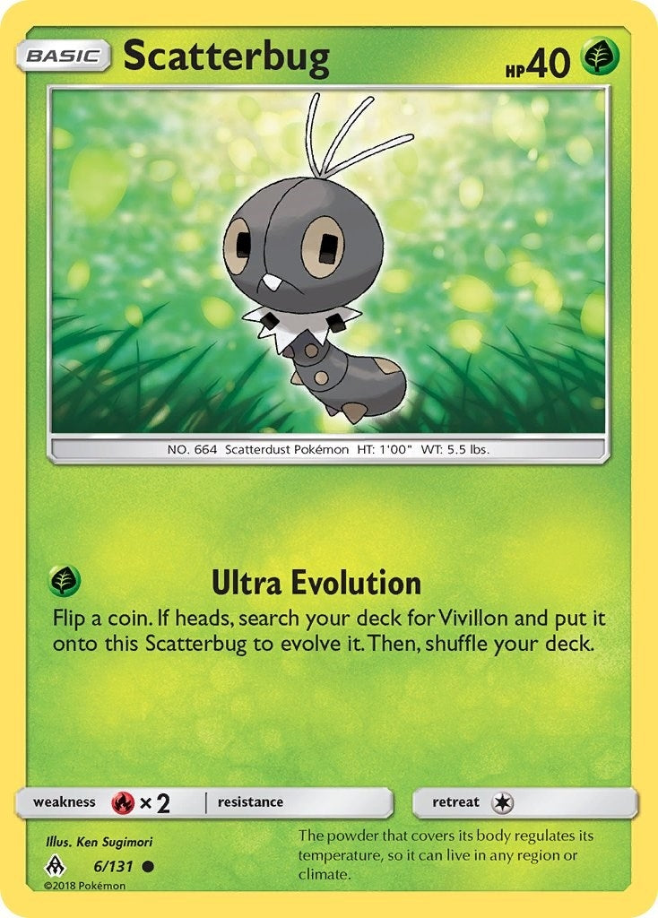 Image for Scatterbug (6) (6/131) (SM - Forbidden Light) (SM06) - Pokemon