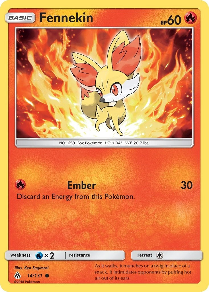 Image for Fennekin (14) (14/131) (SM - Forbidden Light) (SM06) - Pokemon