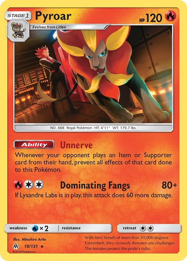 Image for Pyroar (19/131) (SM - Forbidden Light) (SM06) - Pokemon