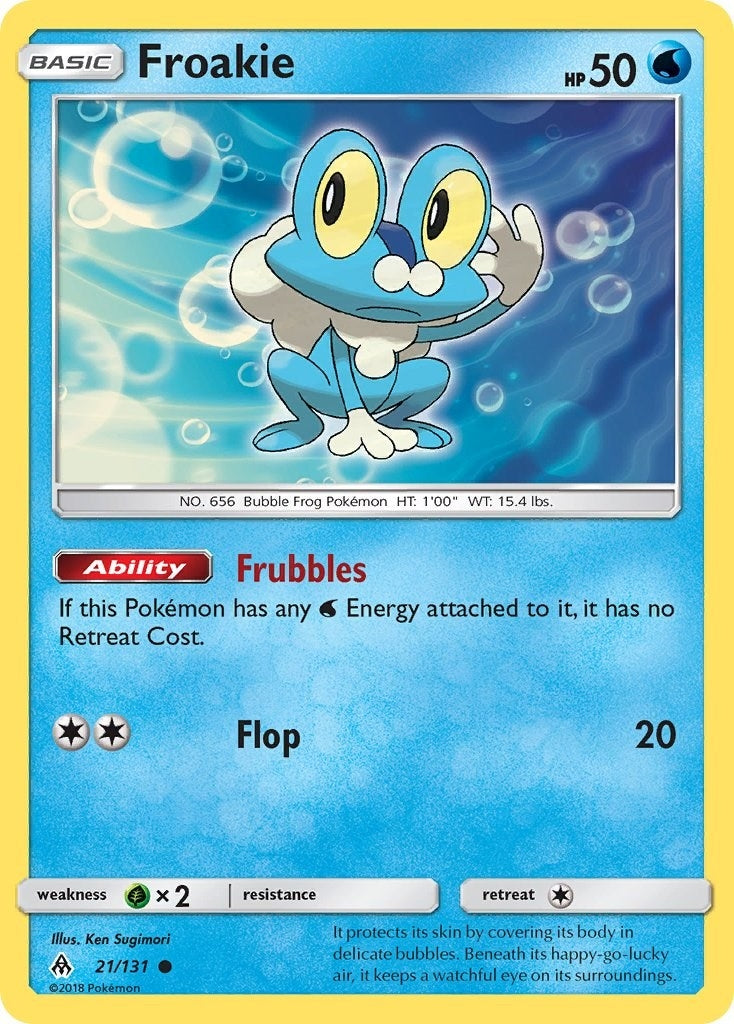 Image for Froakie (21) (21/131) (SM - Forbidden Light) (SM06) - Pokemon