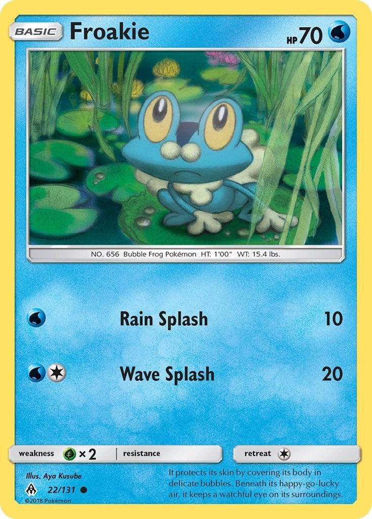 Image for Froakie (22) (22/131) (SM - Forbidden Light) (SM06) - Pokemon