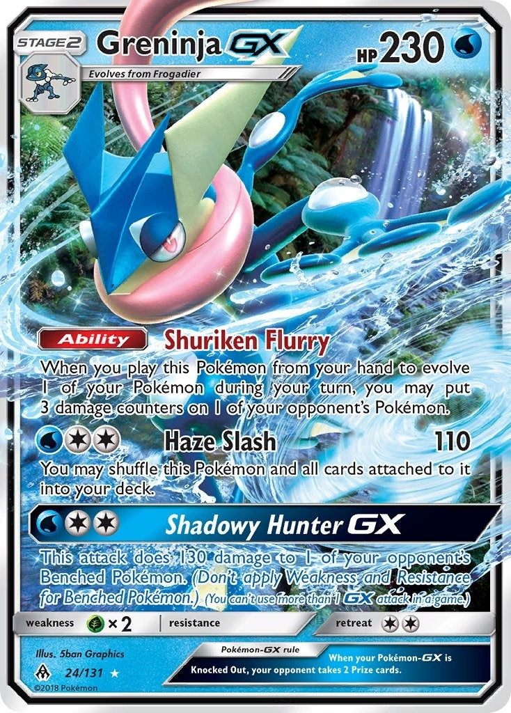 Image for Greninja GX (24/131) (SM - Forbidden Light) (SM06) - Pokemon