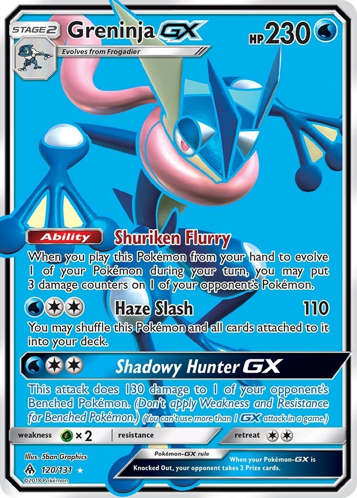Image for Greninja GX (Full Art) (120/131) (SM - Forbidden Light) (SM06) - Pokemon