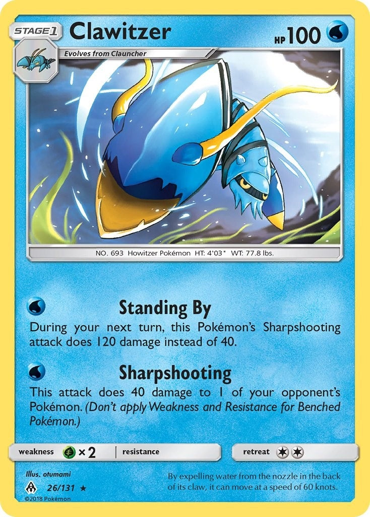 Image for Clawitzer (26/131) (SM - Forbidden Light) (SM06) - Pokemon