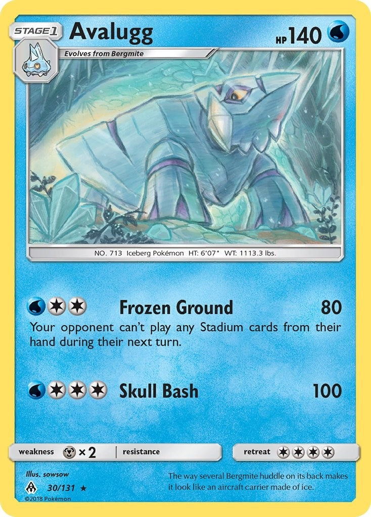 Image for Avalugg (30/131) (SM - Forbidden Light) (SM06) - Pokemon