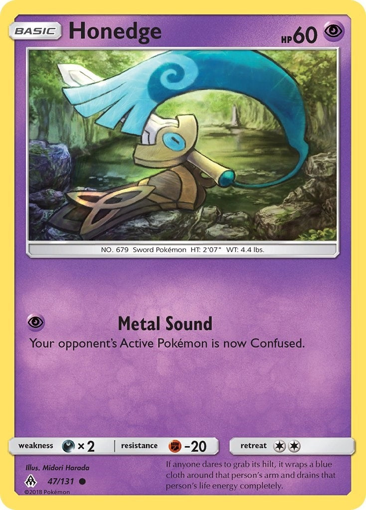 Image for Honedge (47) (47/131) (SM - Forbidden Light) (SM06) - Pokemon