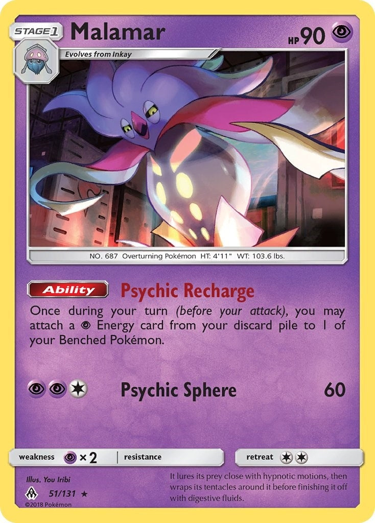 Image for Malamar (51/131) (SM - Forbidden Light) (SM06) - Pokemon