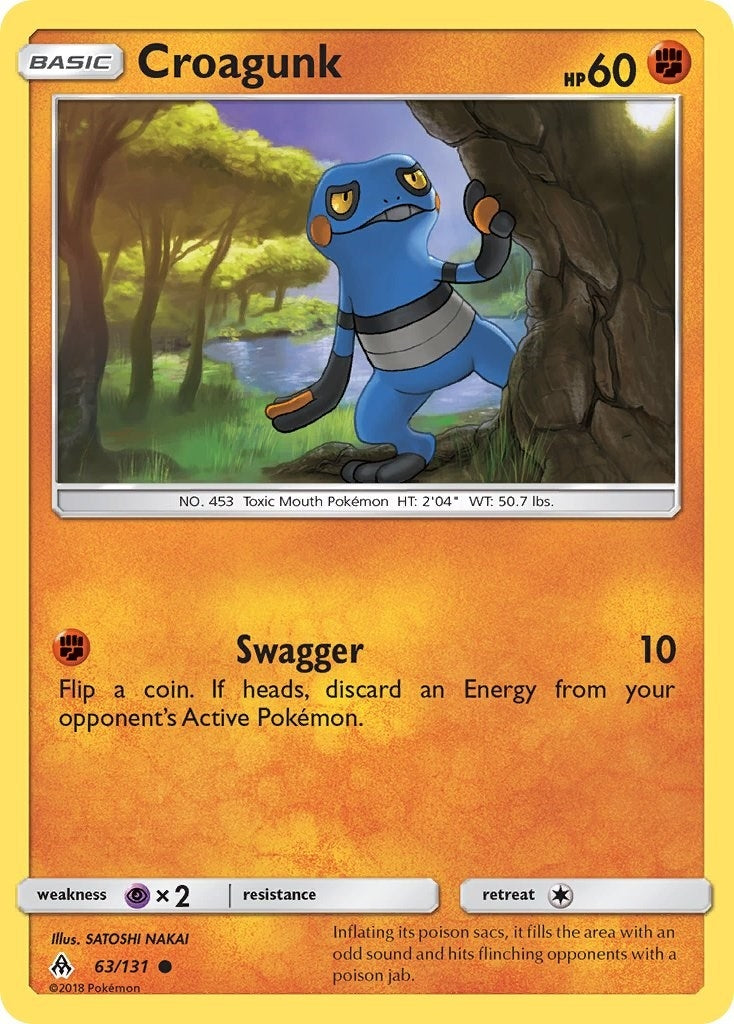 Image for Croagunk (63/131) (SM - Forbidden Light) (SM06) - Pokemon