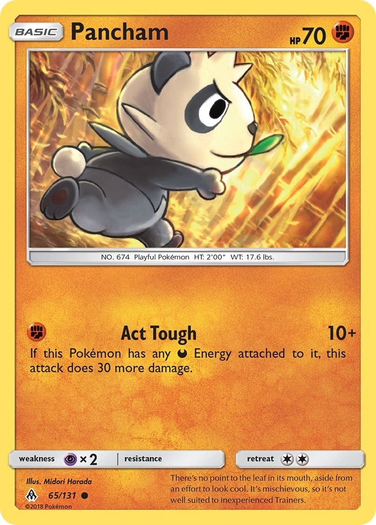 Image for Pancham (65/131) (SM - Forbidden Light) (SM06) - Pokemon
