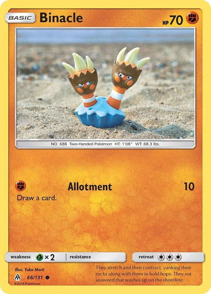 Image for Binacle (66/131) (SM - Forbidden Light) (SM06) - Pokemon