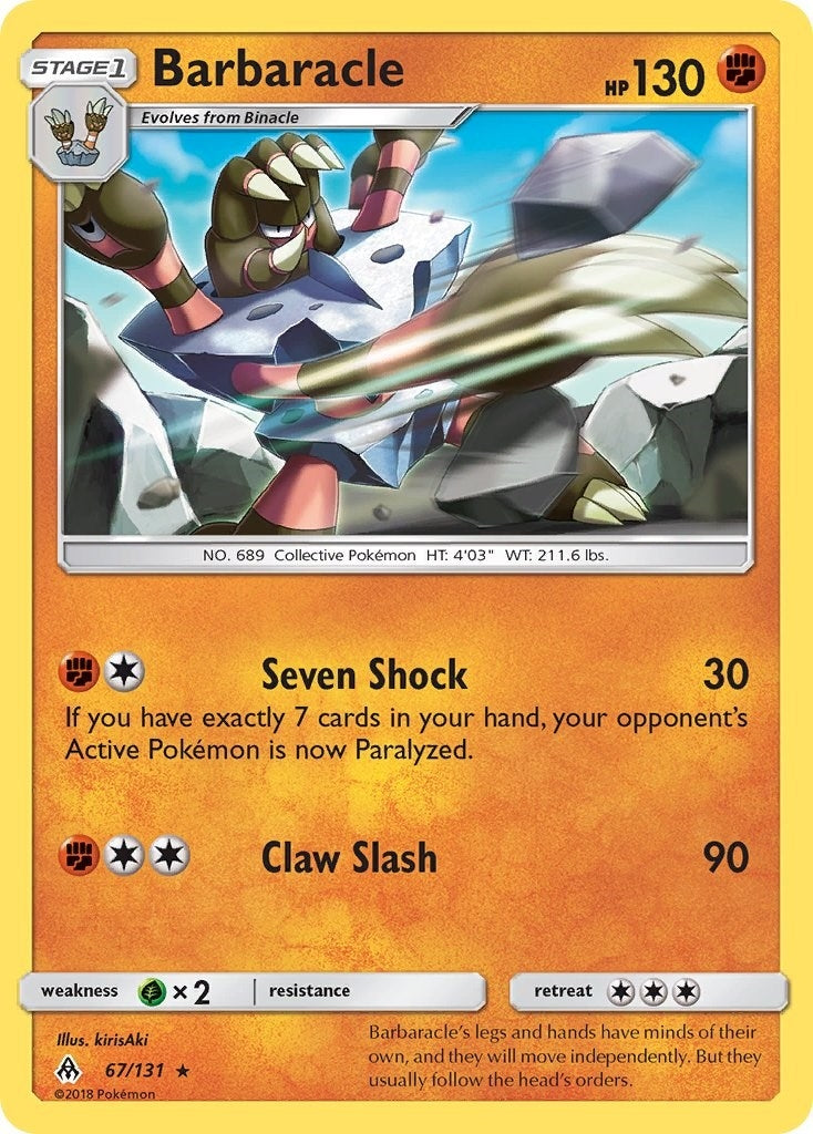 Image for Barbaracle (67/131) (SM - Forbidden Light) (SM06) - Pokemon
