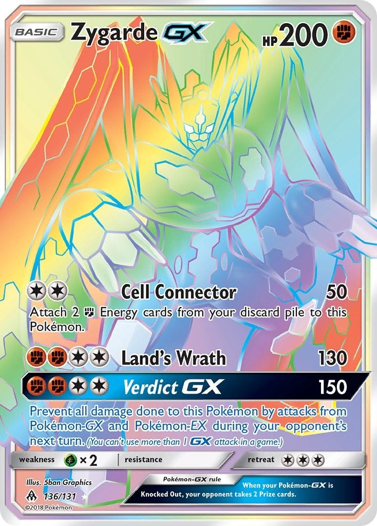 Image for Zygarde GX (Secret) (136/131) (SM - Forbidden Light) (SM06) - Pokemon