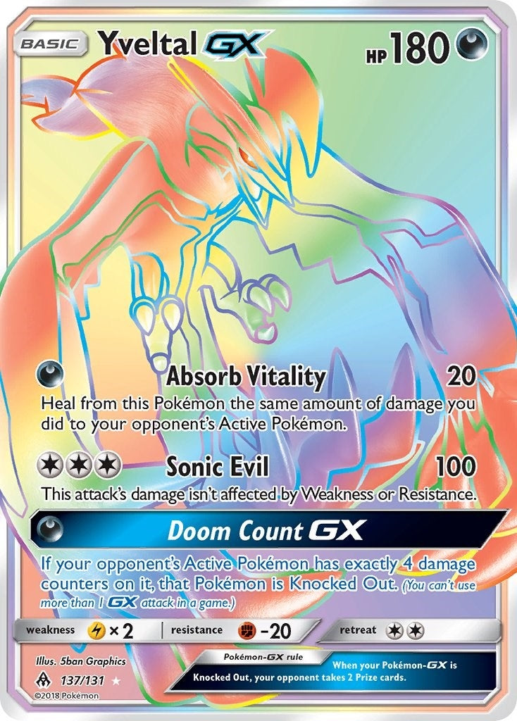 Image for Yveltal GX (Secret) (137/131) (SM - Forbidden Light) (SM06) - Pokemon