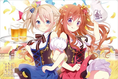 Image for Bushiroad Rubber Mat Collection Vol.128: Is the Order a Rabbit? -Dear My Sister- - Aoyama Blue Mountain & Mocha - Playmats