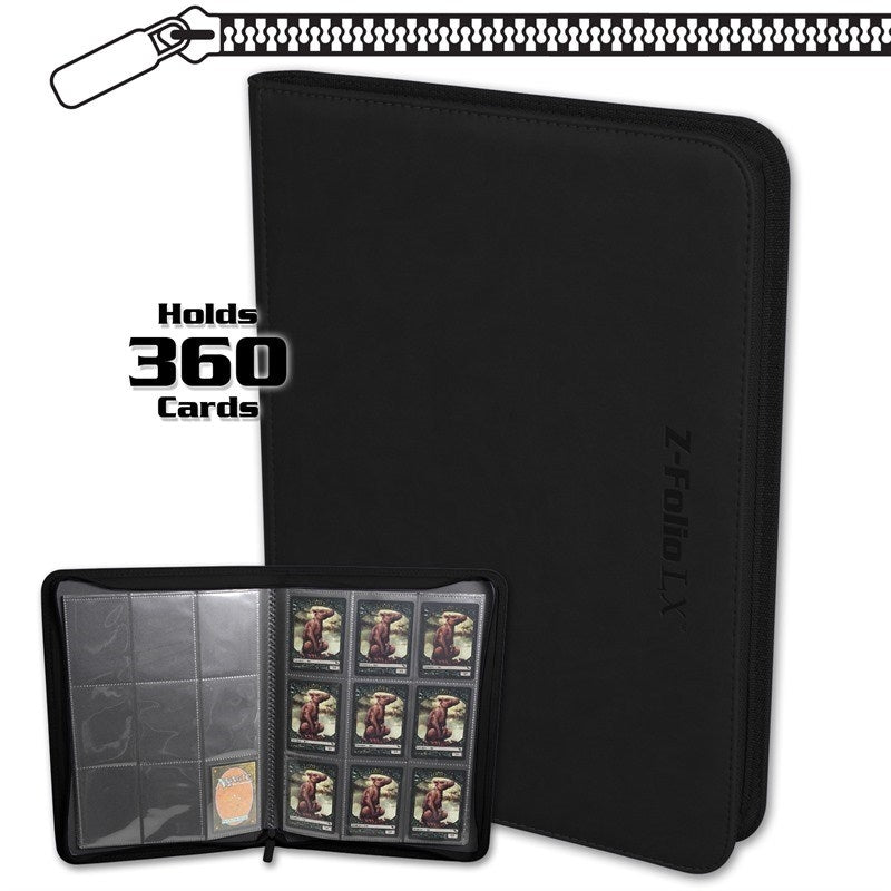 Image for Z-Folio 9-Pocket LX Album - Black - Storage Albums