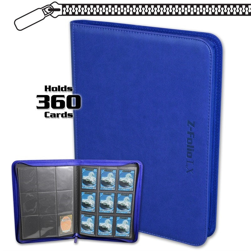 Image for Z-Folio 9-Pocket LX Album - Blue - Storage Albums
