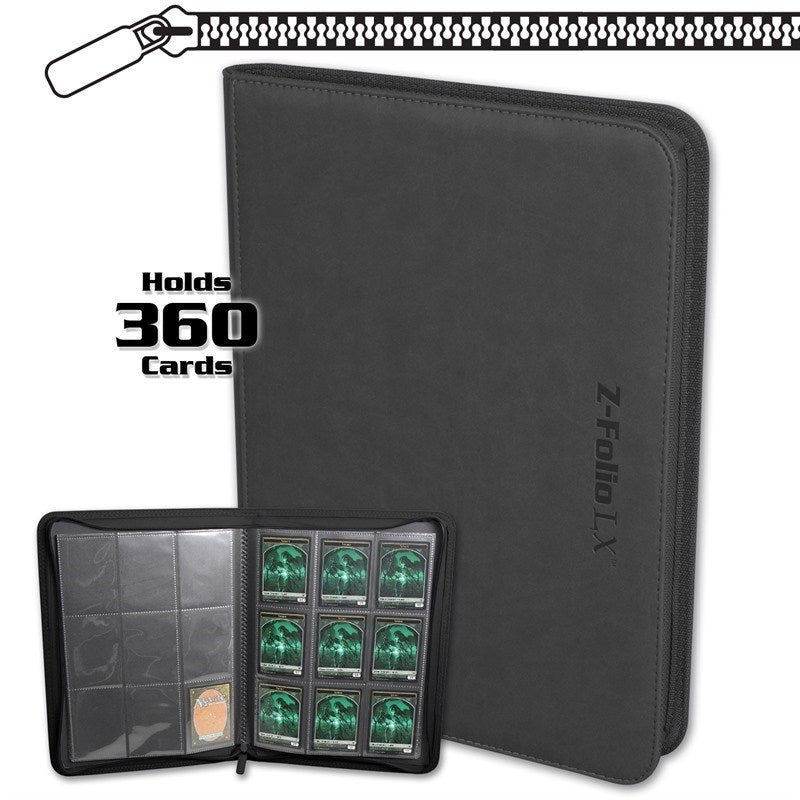 Image for Z-Folio 9-Pocket LX Album - Gray - Storage Albums